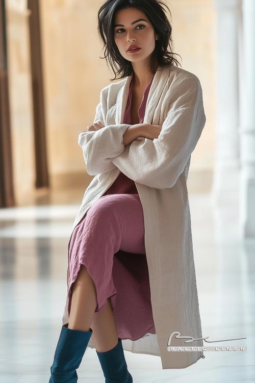 Eco-Friendly Fashion: Night Portrait at Granada's Palacio de Carlos V