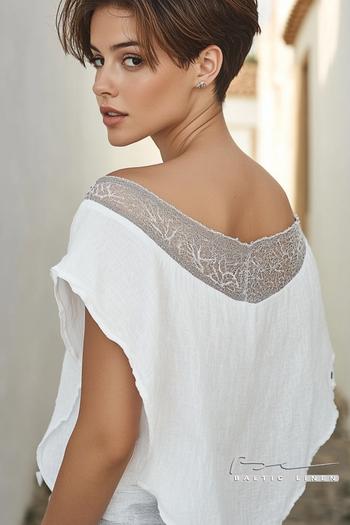 Chic pixie cut hairstyle inspiration from beautiful white villages
