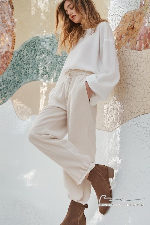 Eco-Friendly Fashion at Night in Park Güell, Barcelona