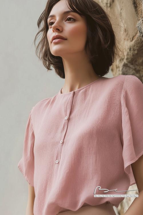 Stunning full body shot in dusty pink blouse at Sacromonte Abbey
