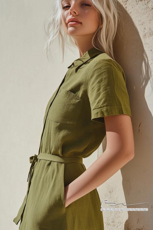 Stunning olive green dress in Granada’s Albaicín during golden hour