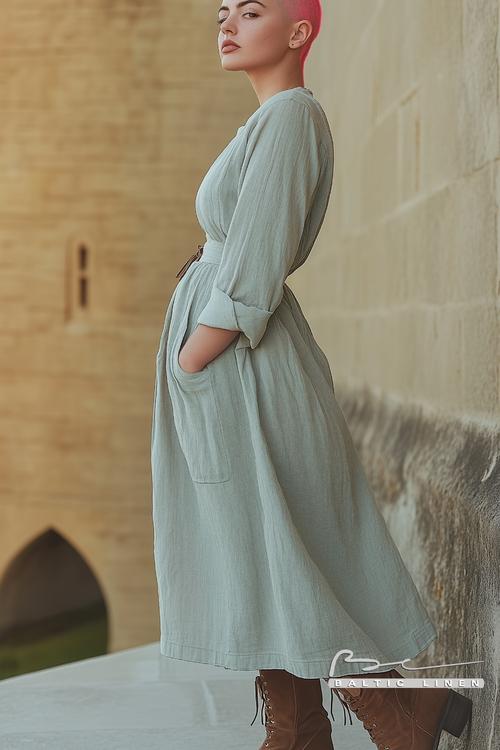 Eco-Friendly Fashion Inspiration at Mont Saint-Michel with Neon Hair