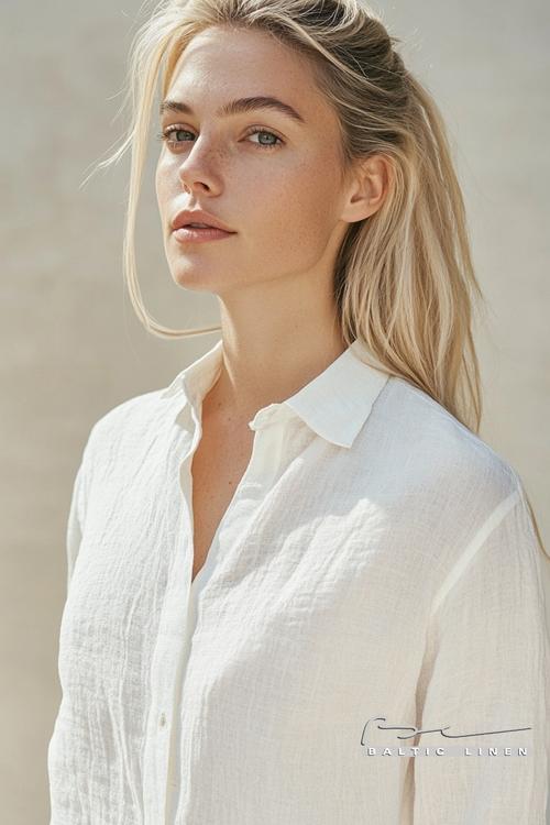 Oversized linen shirt styled beautifully in scenic Granada backdrop