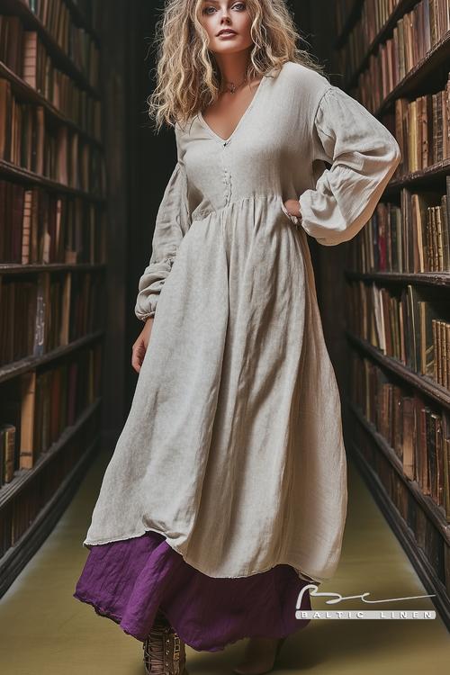 Stunning High-Angle Portrait of a Woman in Sustainable Fashion