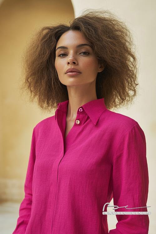 Stunning Afro Style with Fuchsia Shirt in Beautiful Granada