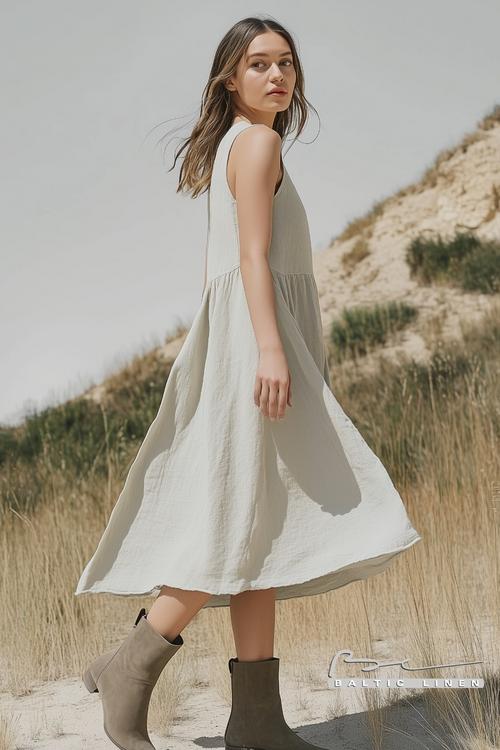 Chic eco-friendly linen dress ideas from Granada's vibrant market