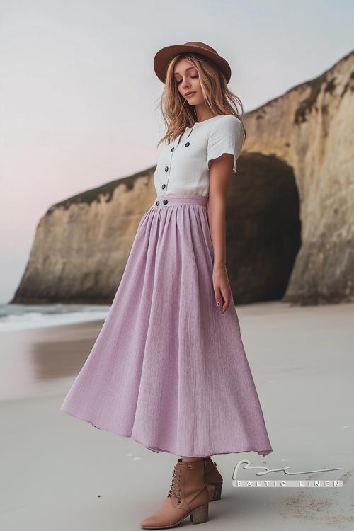 Stunning Night Photography of Durdle Door with Linen Skirt Inspiration