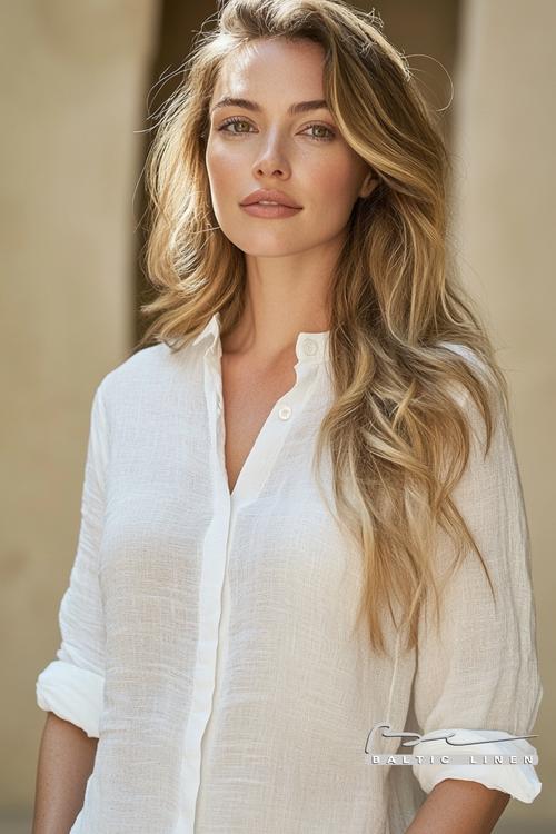 Stunning blonde woman at Basilica de San Juan de Dios, Granada
