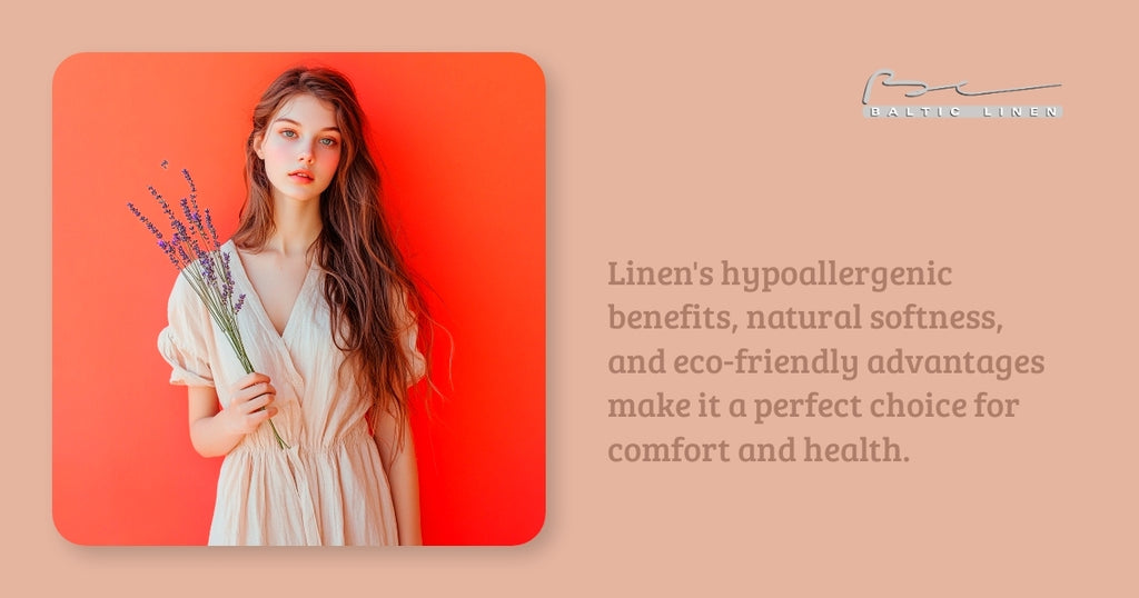 Linen's hypoallergenic benefits, natural softness, and eco-friendly advantages make it a perfect choice for comfort and health.