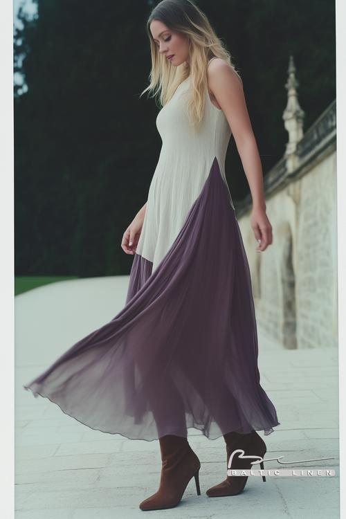 Aerial View of Sustainable Fashion Showcase at Château de Chenonceau