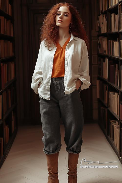 Eco-Friendly Fashion: Nighttime Photoshoot in Cambridge's Antique Library