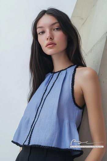 Chic Periwinkle Top Style Inspiration by London’s Barbican Architecture