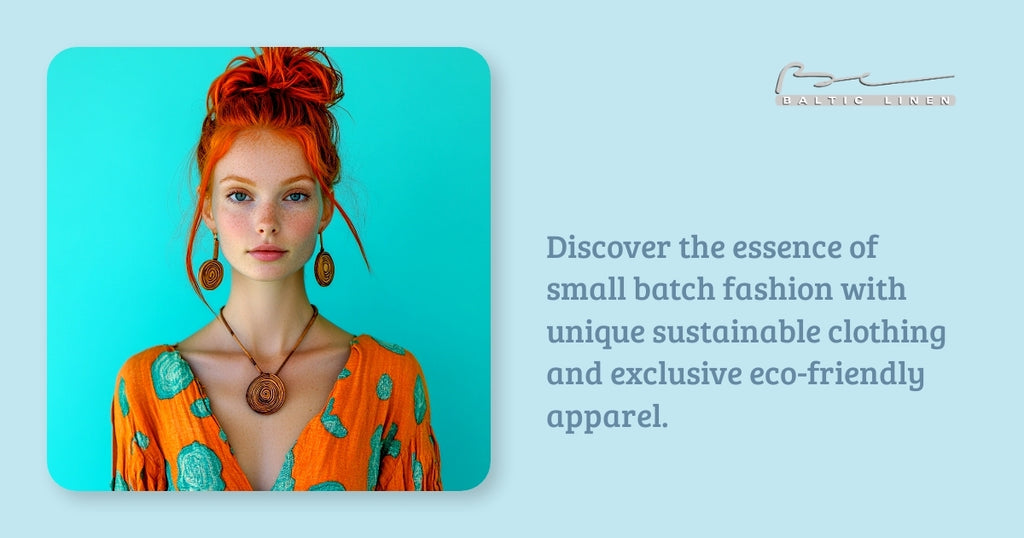 Discover the essence of small batch fashion with unique sustainable clothing and exclusive eco-friendly apparel.