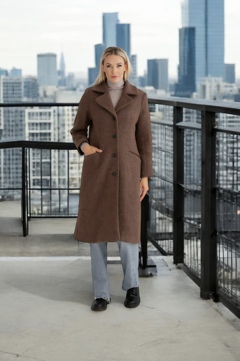 Long winter coat Ella from Baltic Linen