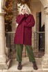Classics style wool coat with long sleeves and pockets Erika from Baltic Linen