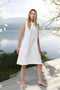Linen sleeveless dress with deep side pockets - summer dress Jane from Baltic Linen