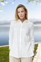 Soft linen shirt comes with side slits and adjustable sleeves Kelly from Baltic Linen