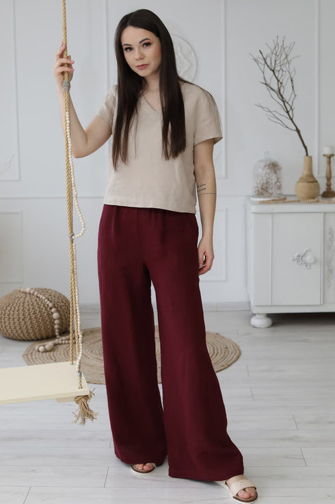 Image 2 of Summer linen top versatile and comfortable top Karol from Baltic Linen