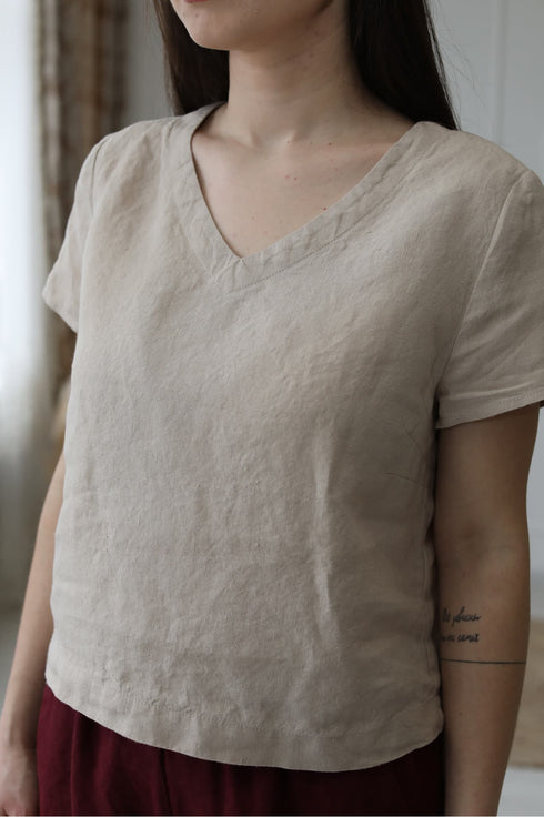 Image 3 of Summer linen top versatile and comfortable top Karol from Baltic Linen