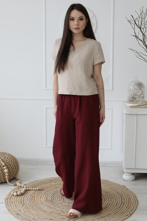 Image 6 of Summer linen top versatile and comfortable top Karol from Baltic Linen