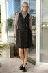 Warm wool dress with flap pockets Linda from Baltic Linen