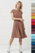 Image 8 of Pure linen dress features short sleeves and a comfortable fit Juste from Baltic Linen