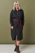 Image 15 of Linen long shirt dress with long sleeves and pockets Nika from Baltic Linen
