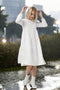 Summer linen dress comes with long sleeves and flowy design Marisa from Baltic Linen