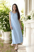 Linen maxi dress without sleeves and perfect for summer Mia from Baltic Linen