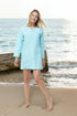 Linen shirt dress with front buttons and long sleeves Misty from Baltic Linen