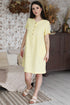 Image 1 of Linen maternity dress with short sleeves and side pockets Milano from Baltic Linen