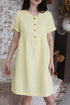 Image 4 of Linen maternity dress with short sleeves and side pockets Milano from Baltic Linen