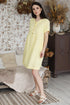 Image 5 of Linen maternity dress with short sleeves and side pockets Milano from Baltic Linen