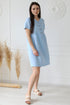 Image 12 of Linen maternity dress with short sleeves and side pockets Milano from Baltic Linen