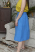 Image 12 of Linen midi skirt with an elastic waist in the back Nela from Baltic Linen