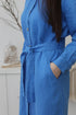 Image 5 of Linen long shirt dress with long sleeves and pockets Nika from Baltic Linen
