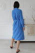 Image 7 of Linen long shirt dress with long sleeves and pockets Nika from Baltic Linen