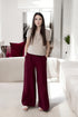 Wide leg pants with a wide leg fit and side pockets Patricia from Baltic Linen