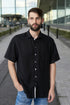 linen shirt features one front pocket and short sleeves Pijus from Baltic Linen