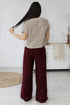 Image 5 of Wide leg pants with a wide leg fit and side pockets Patricia from Baltic Linen