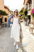 Image 1 of Summer linen dress midi-length and breathable linen fabric Simone from Baltic Linen
