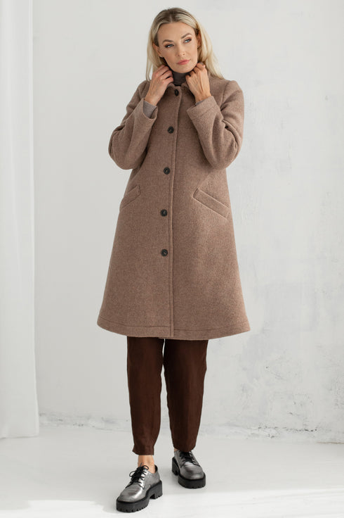 Image 1 of Warm wool coat Ellen from Baltic Linen