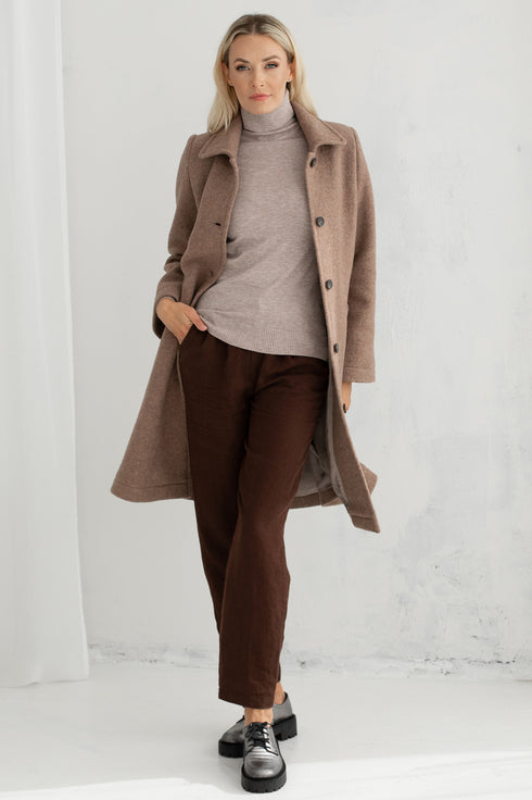 Image 2 of Warm wool coat Ellen from Baltic Linen