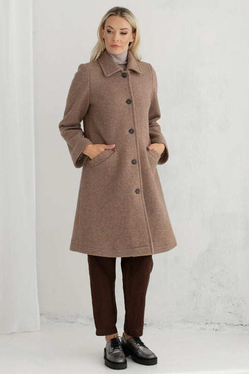 Image 5 of Warm wool coat Ellen from Baltic Linen