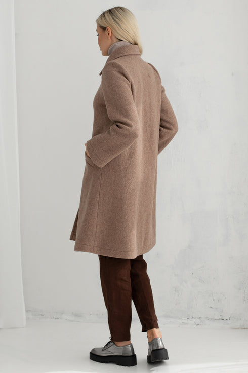 Image 6 of Warm wool coat Ellen from Baltic Linen