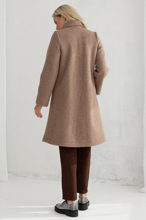 Image 8 of Warm wool coat Ellen from Baltic Linen