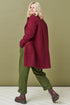 Image 11 of Classics style wool coat with long sleeves and pockets Erika from Baltic Linen