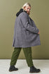 Image 4 of Classics style wool coat with long sleeves and pockets Erika from Baltic Linen