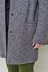 Image 5 of Classics style wool coat with long sleeves and pockets Erika from Baltic Linen