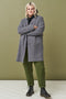 Image 6 of Classics style wool coat with long sleeves and pockets Erika from Baltic Linen